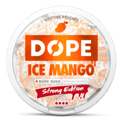 DOPE Ice Mango Strong 11.2mg nicotine pouches can