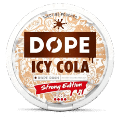 DOPE Icy Cola Strong 11.2mg nicotine pouches can