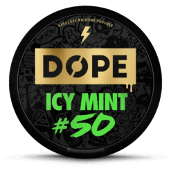 DOPE Icy Mint 35mg nicotine pouches can