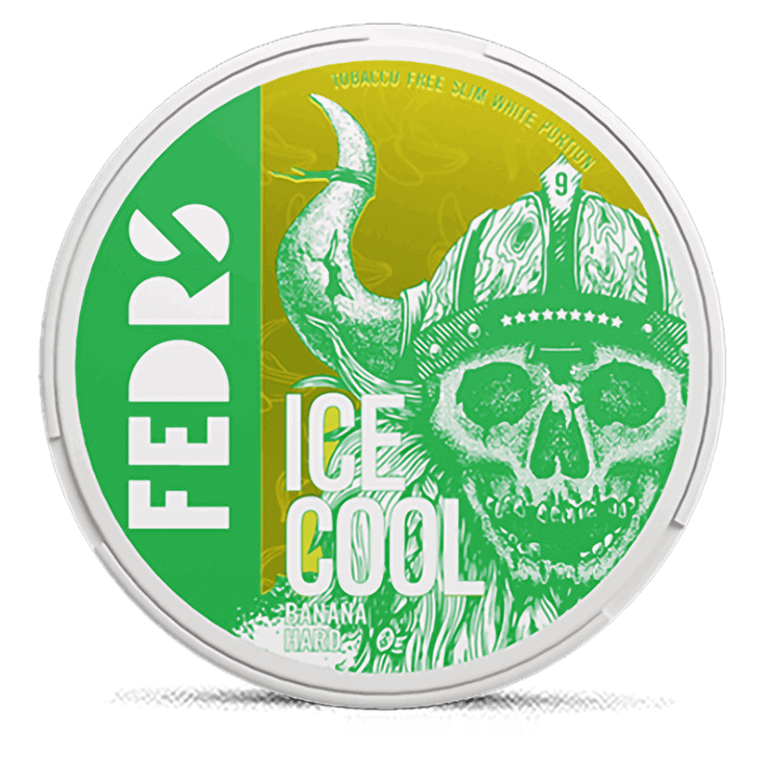 FEDRS Banana Hard 32.5mg nicotine pouches can