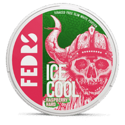 FEDRS Raspberry Hard 32.5mg nicotine pouches can