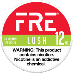 FRE Lush 12mg nicotine pouches can