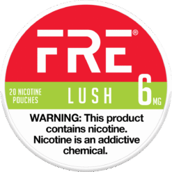 FRE Lush 6mg nicotine pouches can