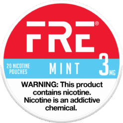 FRE Mint 3mg nicotine pouches can