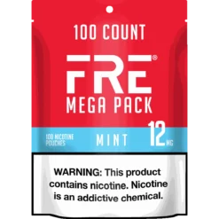 FRE Mint Mega Pack 12mg nicotine pouches can