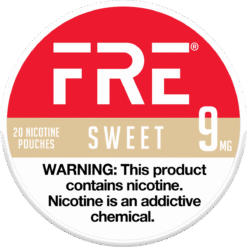 FRE Sweet 9mg nicotine pouches can