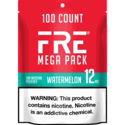 FRE Watermelon Mega Pack 12mg nicotine pouches can
