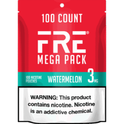 FRE Watermelon Mega Pack 3mg nicotine pouches can