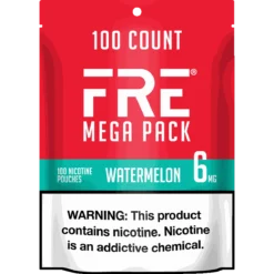 FRE Watermelon Mega Pack 6mg nicotine pouches can