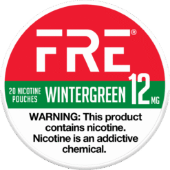 FRE Wintergreen 12mg nicotine pouches can