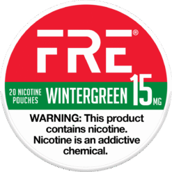 FRE Wintergreen 15mg nicotine pouches can