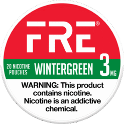 FRE Wintergreen 3mg nicotine pouches can
