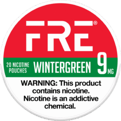 FRE Wintergreen 9mg nicotine pouches can