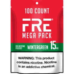 FRE Wintergreen Mega Pack 15mg nicotine pouches can