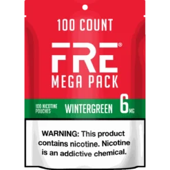 FRE Wintergreen Mega Pack 6mg nicotine pouches can