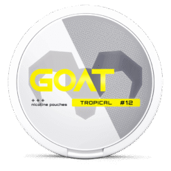 GOAT Tropical 8.4mg nicotine pouches can