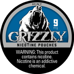 Grizzly Mint 9mg nicotine pouches can