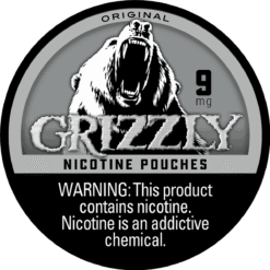 Grizzly Original 9mg nicotine pouches can
