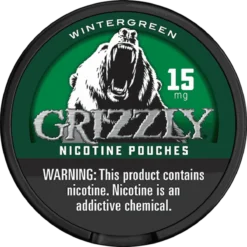 Grizzly Wintergreen 15mg nicotine pouches can