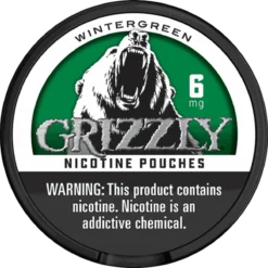 Grizzly Wintergreen 6mg nicotine pouches can