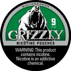 Grizzly Wintergreen 9mg nicotine pouches can