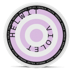 Helwit Violet Extra Strong 7.5mg nicotine pouches can