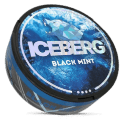 Iceberg Black Mint 40mg nicotine pouches can