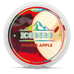 Iceberg Double Apple 40mg nicotine pouches can