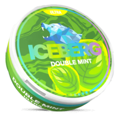 Iceberg Double Mint 40mg nicotine pouches can