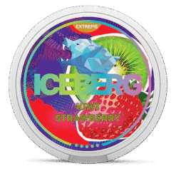 Iceberg Kiwi Strawberry 40mg nicotine pouches can