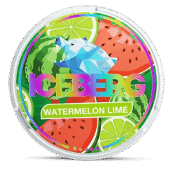 Iceberg Watermelon Lime 40mg nicotine pouches can