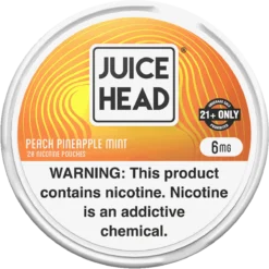 Juice Head Peach Pineapple Mint 6mg nicotine pouches can
