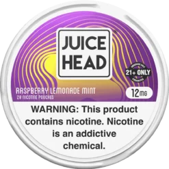 Juice Head Raspberry Lemonade Mint 12mg nicotine pouches can