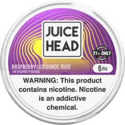 Juice Head Raspberry Lemonade Mint 6mg nicotine pouches can