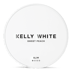 Kelly White Sweet Peach 4mg nicotine pouches can