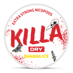 Killa Dry Banana Ice 9.6mg nicotine pouches can