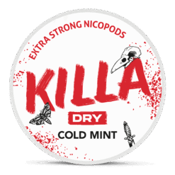 Killa Dry Cold Mint 9.6mg nicotine pouches can