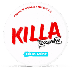 Killa Exclusive Blue Mint 12.8mg nicotine pouches can