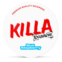 Killa Exclusive Blue Raspberry 13.2mg nicotine pouches can