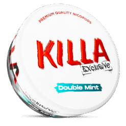 Killa Exclusive Double Mint 12.8mg nicotine pouches can