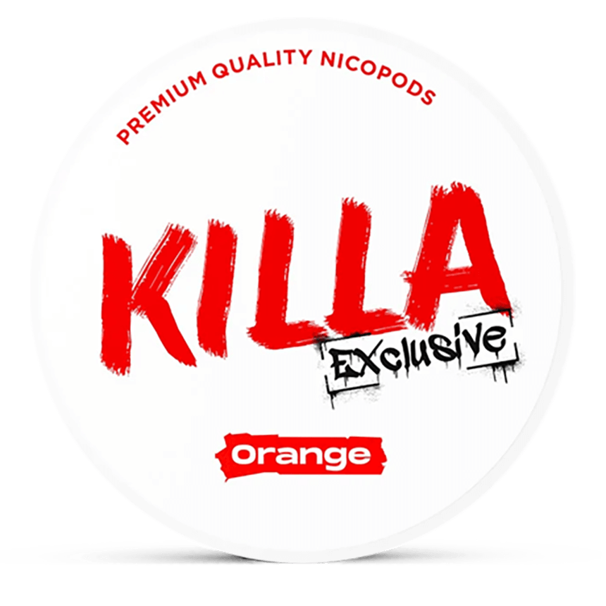 Killa Exclusive Orange 12.8mg nicotine pouches can