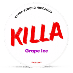 Killa Grape Ice 12.8mg nicotine pouches can
