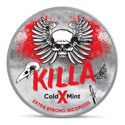 Killa X Cold Mint 12.8mg nicotine pouches can