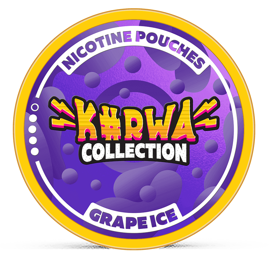 Kurwa Collection Grape Ice 12mg nicotine pouches can