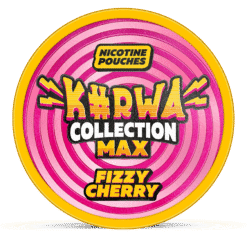 Kurwa Collection MAX Fizzy Cherry 43mg nicotine pouches can