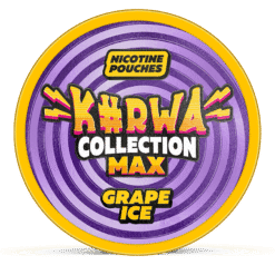 Kurwa Collection MAX Grape Ice 43mg nicotine pouches can