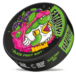 Kurwa FATALITY Black Fruit Mint 28.6mg nicotine pouches can