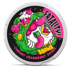 Kurwa FATALITY Cherry Cranberry Shake 28.6mg nicotine pouches can