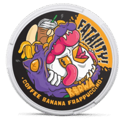 Kurwa FATALITY Coffee Banana Frappuccino 28.6mg nicotine pouches can