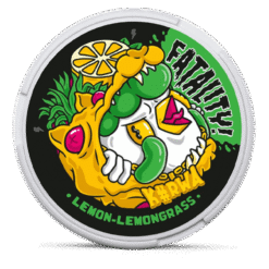 Kurwa FATALITY Lemon Lemongrass 28.6mg nicotine pouches can